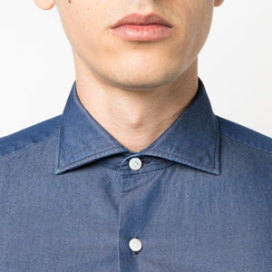 Finamore 1925 Napoli Regular fit denim shirt