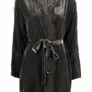 Gold Hawk Velvet long duster