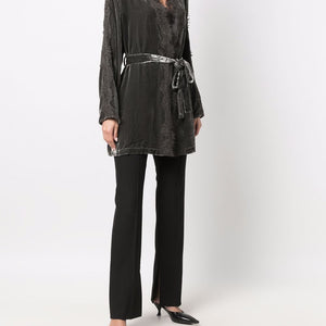 Gold Hawk Velvet long duster
