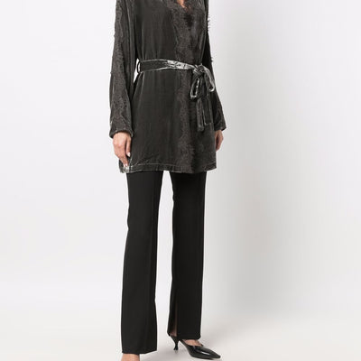 Gold Hawk Velvet long duster