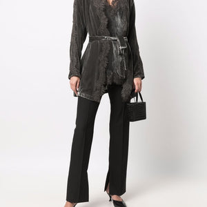 Gold Hawk Velvet long duster