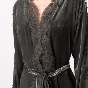 Gold Hawk Velvet long duster