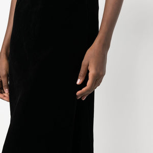Gold Hawk Velvet long skirt