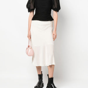 Gold Hawk Velvet long skirt