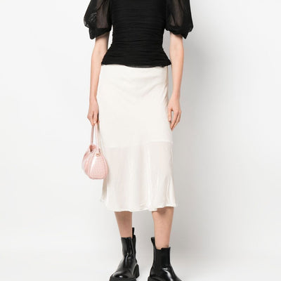 Gold Hawk Velvet long skirt