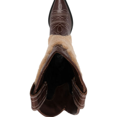 Sonora embroidered leather Texan boots