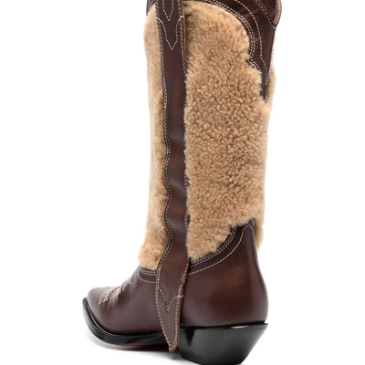 Sonora embroidered leather Texan boots