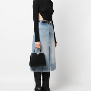 Armarium logo-plaque leather tote bag