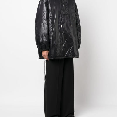 Saint Laurent Cassandre logo-embossed hooded raincoat