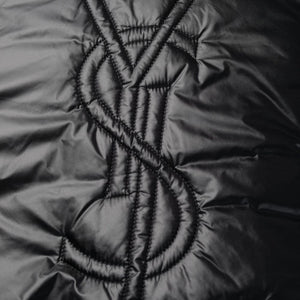 Saint Laurent Cassandre logo-embossed hooded raincoat