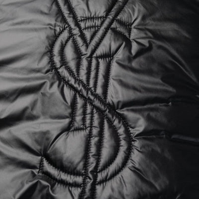 Saint Laurent Cassandre logo-embossed hooded raincoat