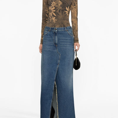 Darkpark Emma denim long skirt