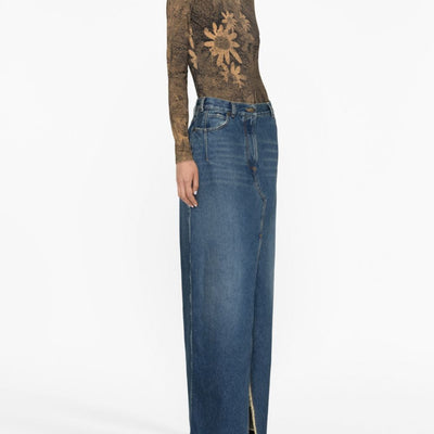 Darkpark Emma denim long skirt