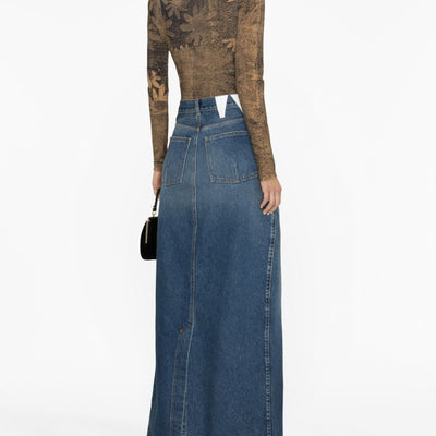 Darkpark Emma denim long skirt