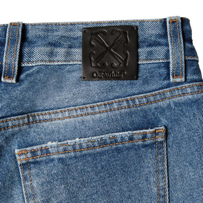 Off White Mid-rise flared jeans