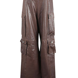Fermas.Club Leather cargo pants