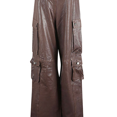 Fermas.Club Leather cargo pants