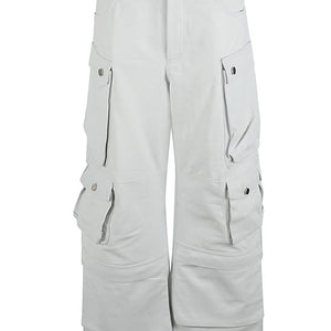 Fermas.Club Leather cargo pants