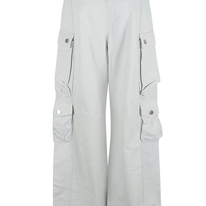 Fermas.Club Leather cargo pants