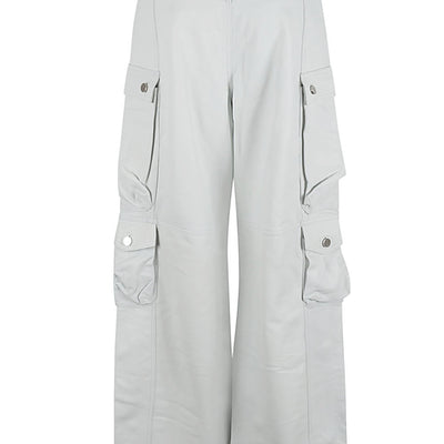 Fermas.Club Leather cargo pants