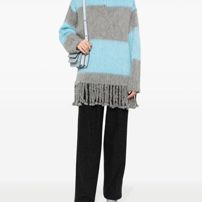 Etro Fringed-edge sweater minidress