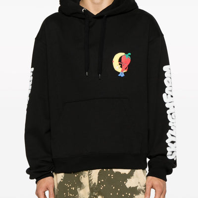 Sky High Farm Workwear Logo cotton hoodie