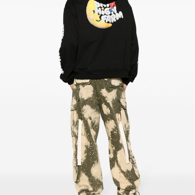 Sky High Farm Workwear Logo cotton hoodie
