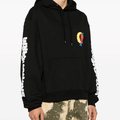 Sky High Farm Workwear Logo cotton hoodie