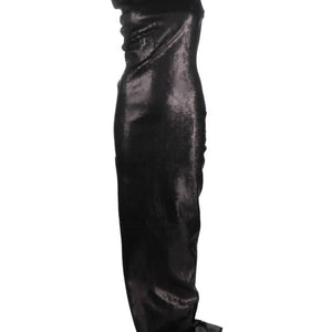 Rick Owens Embroidered denim long dress