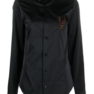 Ludovic De Saint Sernin Logo denim shirt