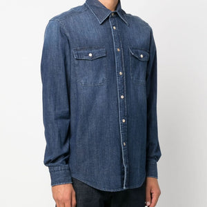 Boglioli Denim button-down shirt
