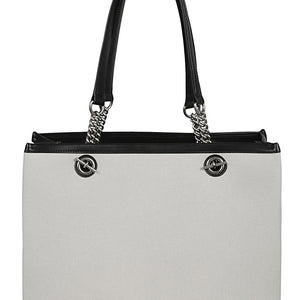 Balenciaga logo print canvas tote bag