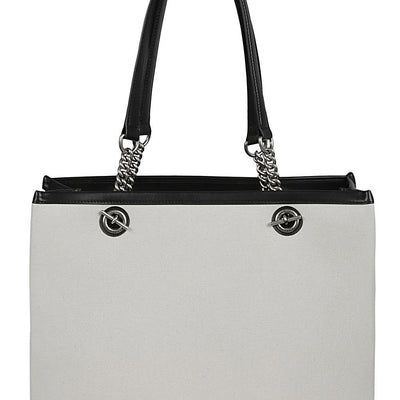 Balenciaga logo print canvas tote bag