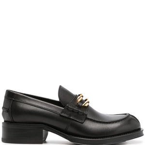 Lanvin Black Medley Leather Loafers