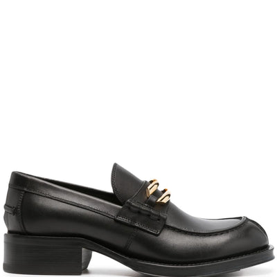 Lanvin Black Medley Leather Loafers