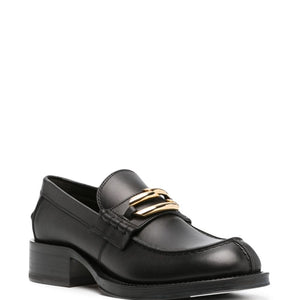 Lanvin Black Medley Leather Loafers