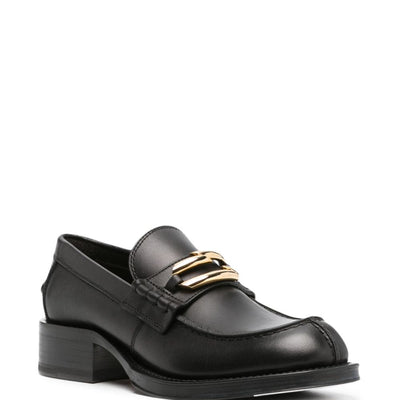 Lanvin Black Medley Leather Loafers