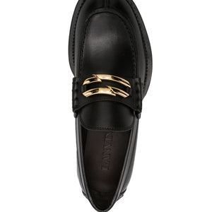 Lanvin Black Medley Leather Loafers