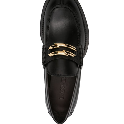 Lanvin Black Medley Leather Loafers