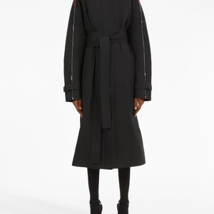Ferragamo Zip-detail cotton belted trench coat