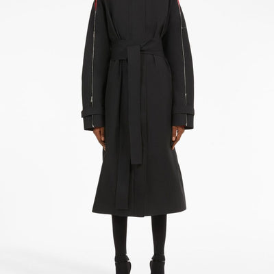 Ferragamo Zip-detail cotton belted trench coat