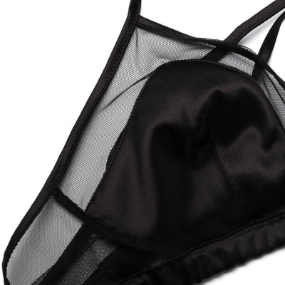 Dolce & Gabbana panelled tulle satin bra