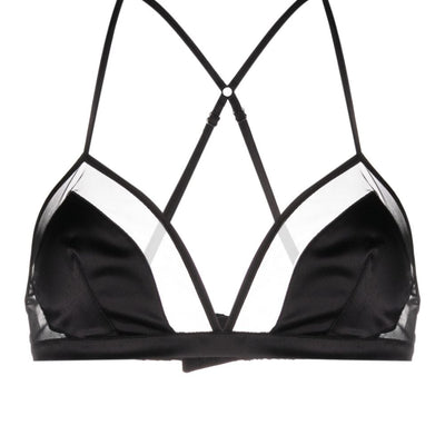 Dolce & Gabbana panelled tulle satin bra
