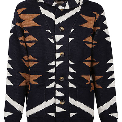 Tooco Ethnic print cardigan