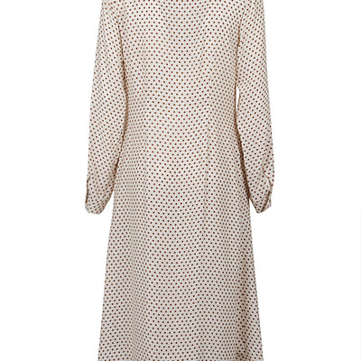 Crida Polka dot silk midi dress