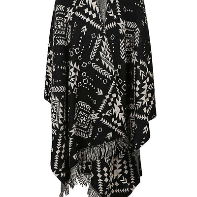 Tooco Ethnic print jacquard cardigan