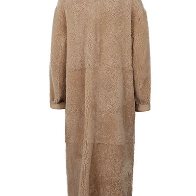 Enes Allegra leather long coat