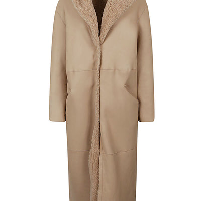 Enes Allegra leather long coat