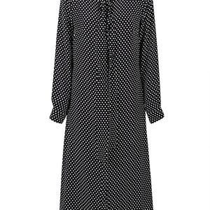 Crida Polka dot silk midi dress