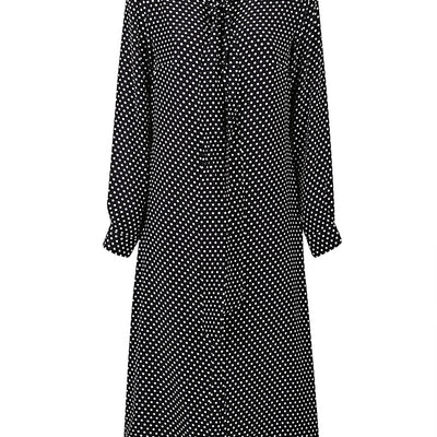 Crida Polka dot silk midi dress